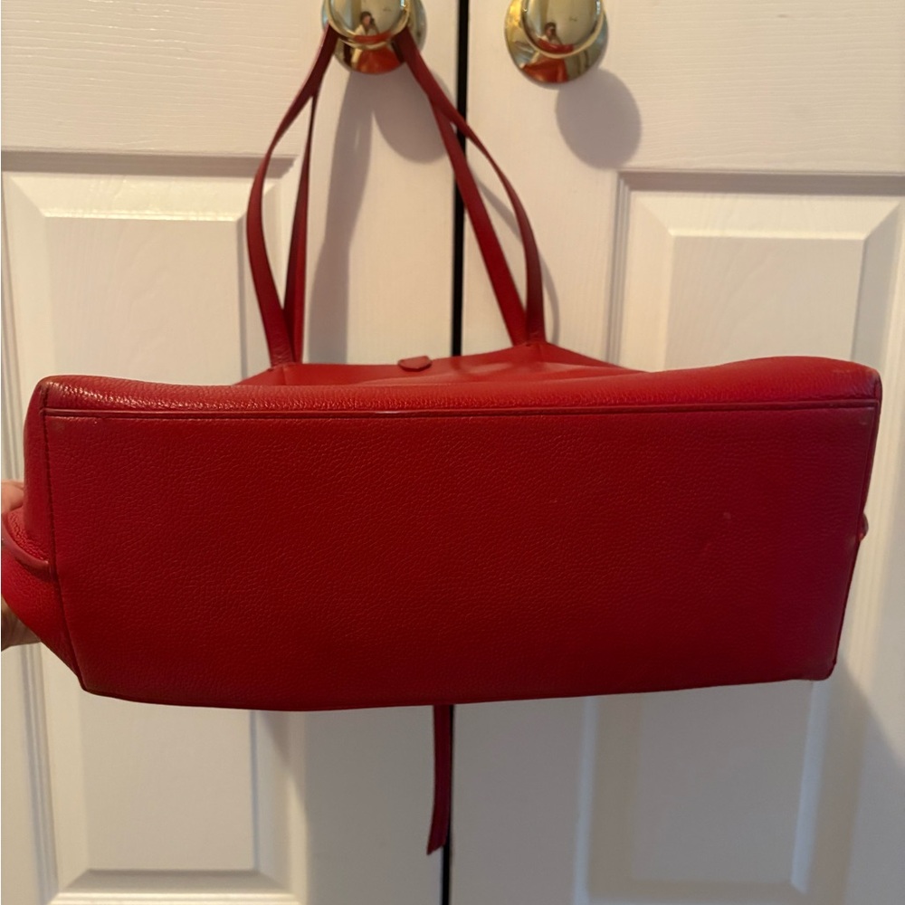 Rebecca Minkoff Megan, Red Leather Tote Bag - Picture 3 of 7